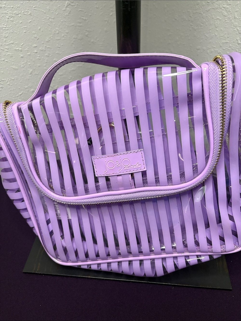 jojo purple toiletry bag